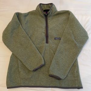 Olive Green Patagonia Synchilla Quarter Zip Pullover